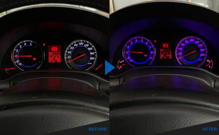 日産スカイライン/V36　メーターLEDランプ修理＆打ち替え